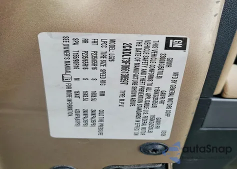 2006 Pontiac Torrent z USA, uszkodzony, nr VIN 2CKDL73F066138597